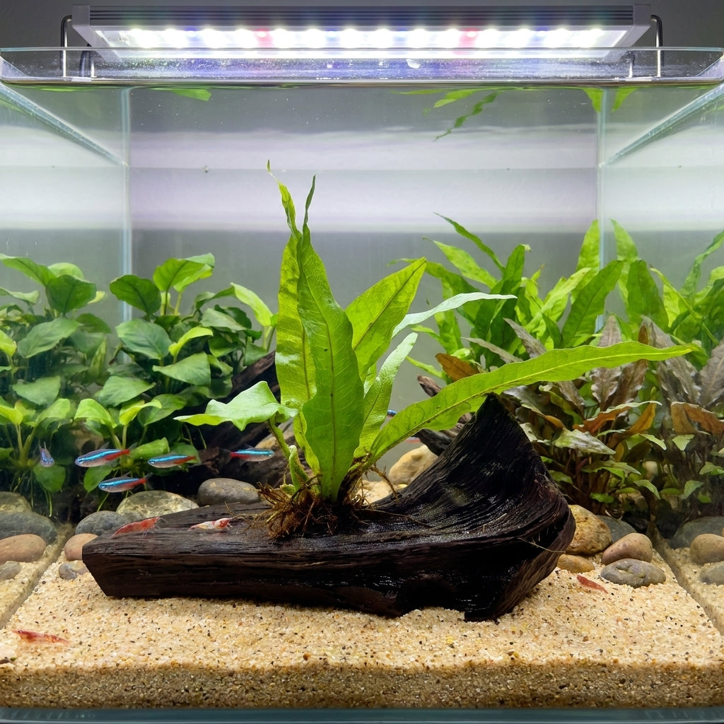 Java Fern on Driftwood