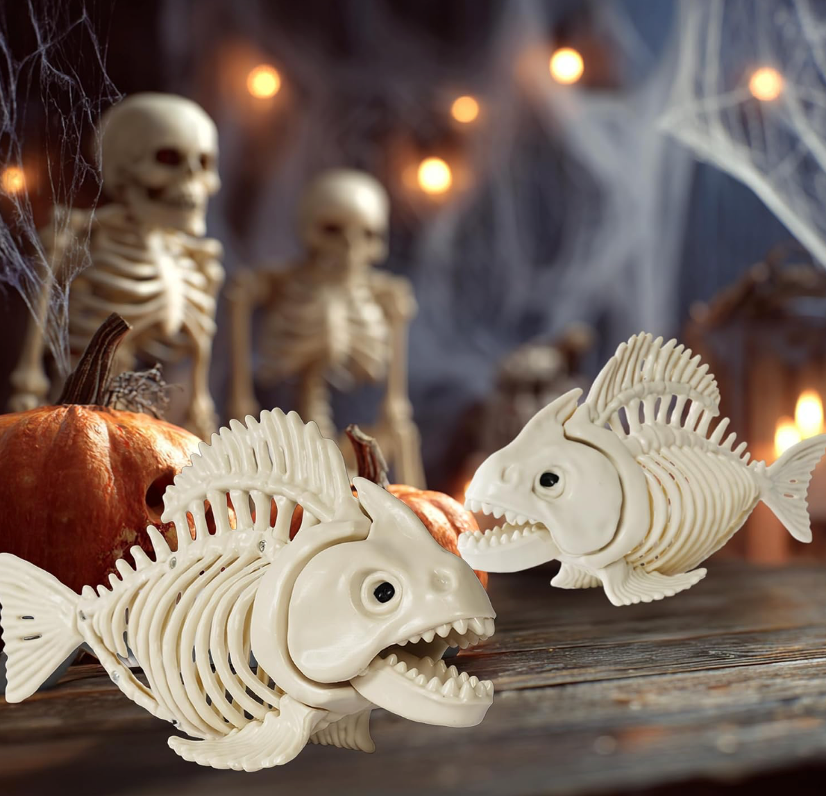 Spooky Hideaway Skeleton Fish