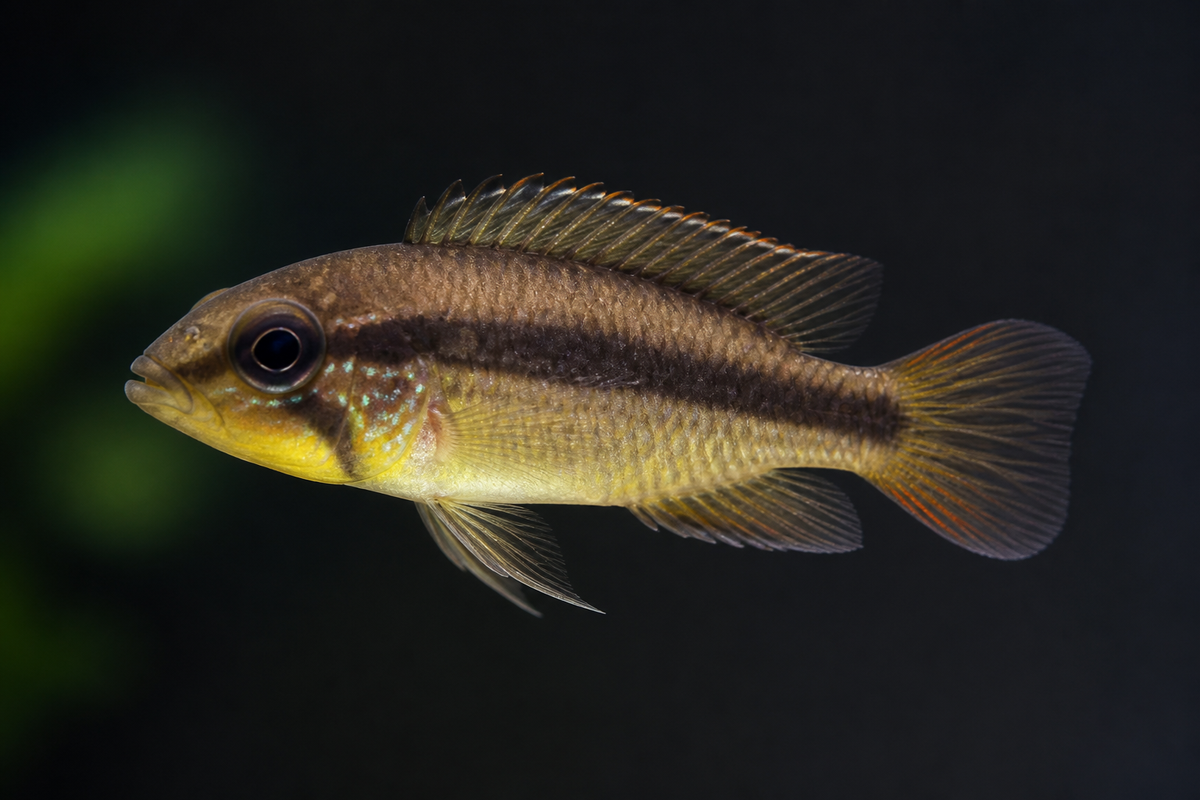 Juvenile Double Red Agassiz's (Apistogramma agassizii)