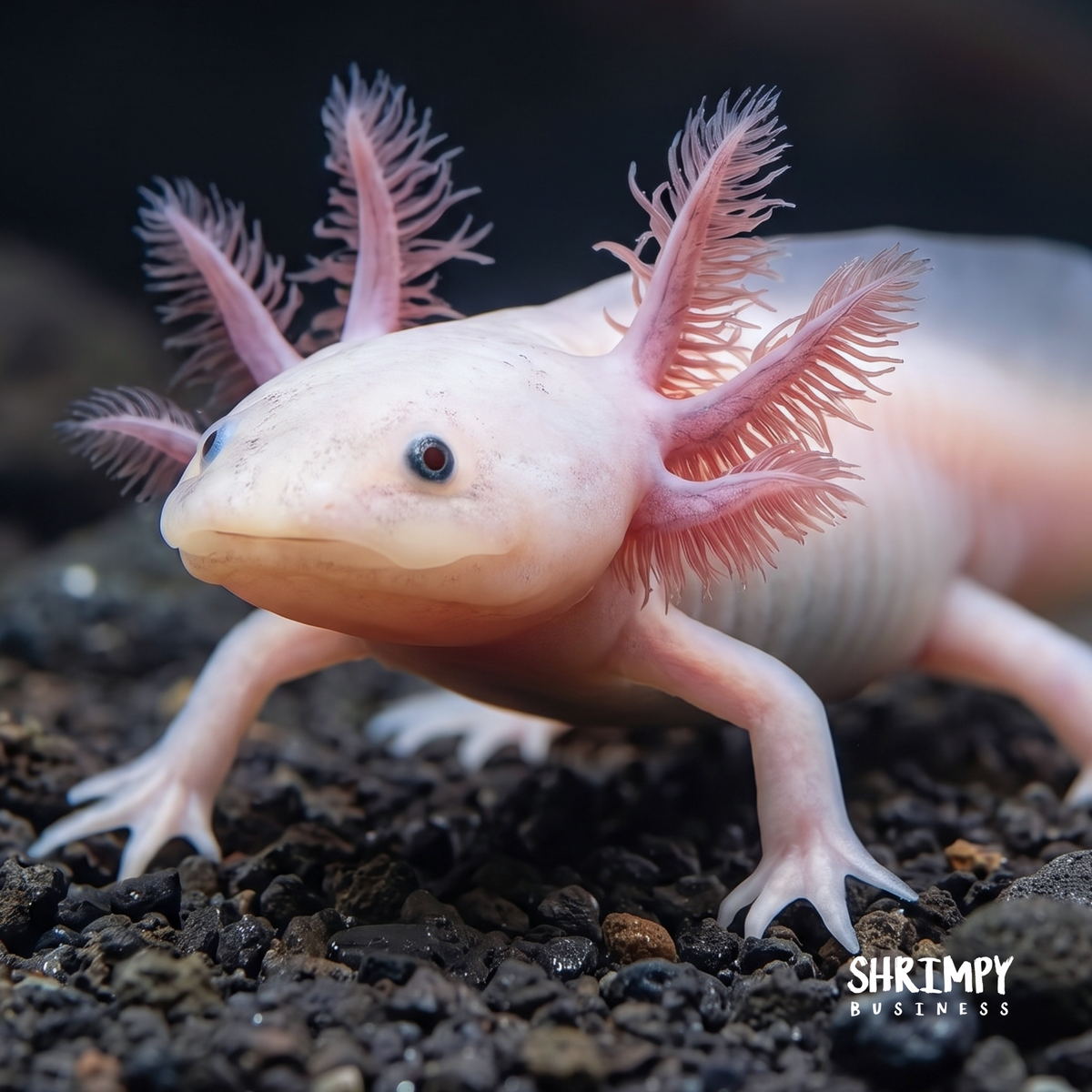 Leucistic Axolotl (Classic Pink)