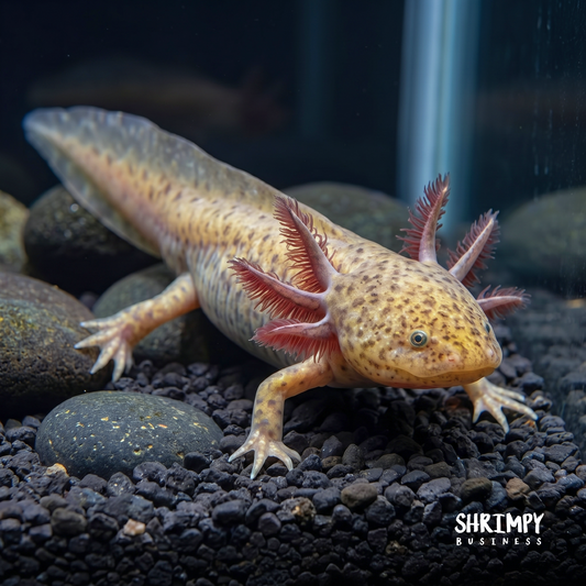 Axanthic Copper Axolotl