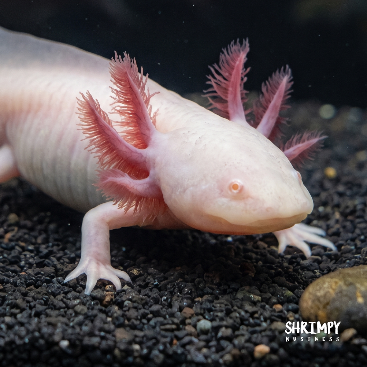 Pink Albino Axolotl