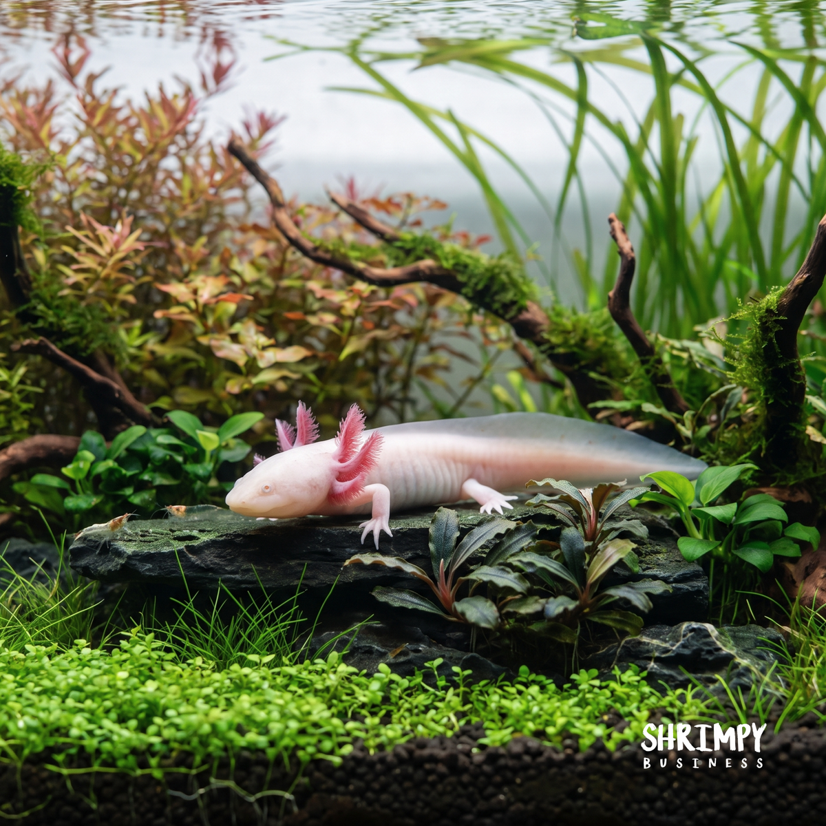 Pink Albino Axolotl
